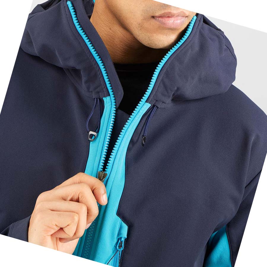 Chaquetas Salomon OUTPEAK SOFTSHELL Hombre Azules | MX 3257DFM